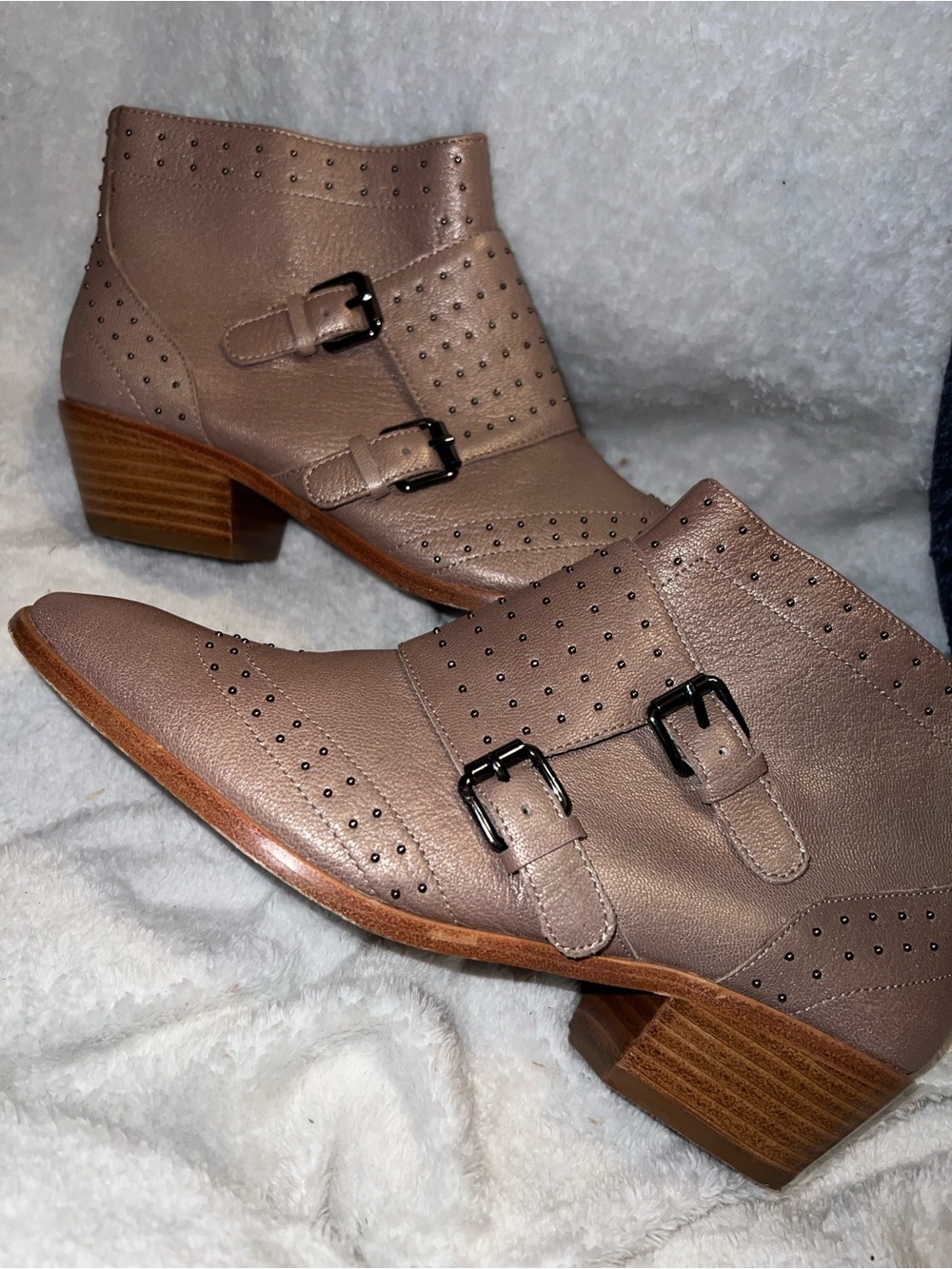 Rebecca minkoff studded ankle booties in woman size 8 - Picture 1 of 7
